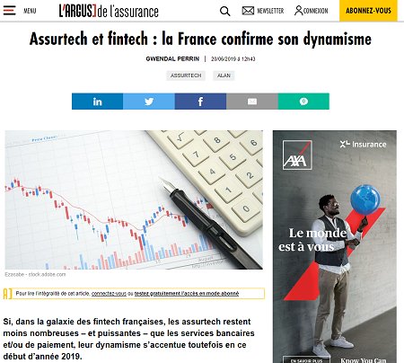 Assurtech et fintech : la France confirme son dynamisme