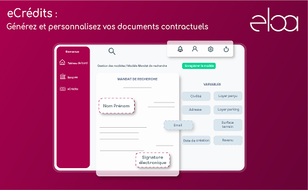 eCrédits : générez et personnalisez vos documents contractuels