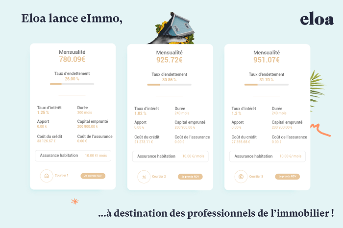 Eloa dévoile eImmo, la plateforme de crédits et d'assurances